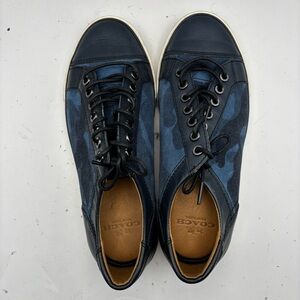 Coach Men's Blue Leather Sneakers Size 7.5